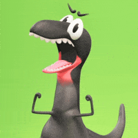 Flexing Fired Up GIF by Claynosaurz