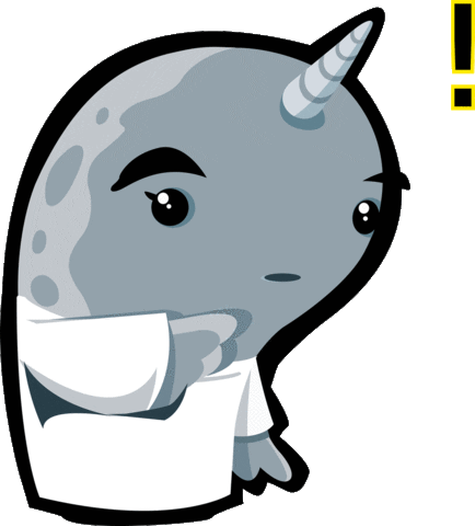 Tns Narwhal Sticker by The New School
