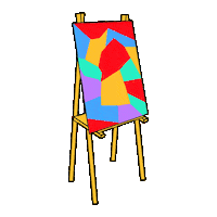 sketch easel Sticker by YouTube