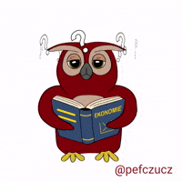 Study Owl GIF by Provozně ekonomická fakulta ČZU