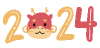 New Year Dragon Sticker