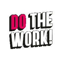 Working Do The Work Sticker by Olga Homering