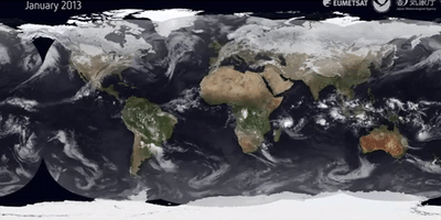 Satellite Feed Shows a Year in Weather