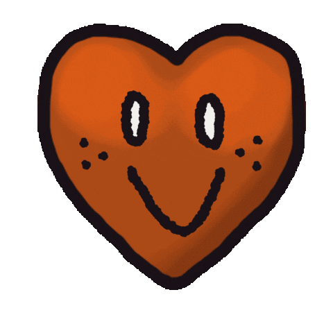 MustyTom love happy heart cartoon Sticker