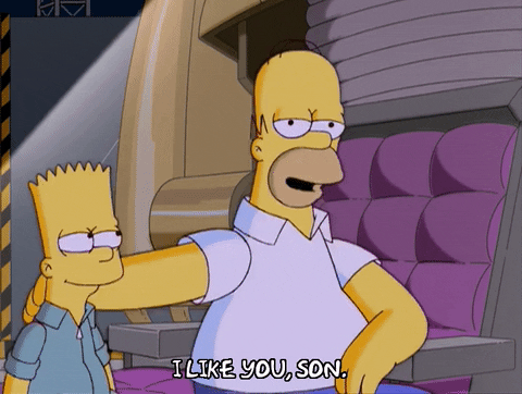 loving homer simpson GIF