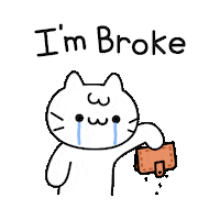 Im Poor No Money Sticker by Mikitti