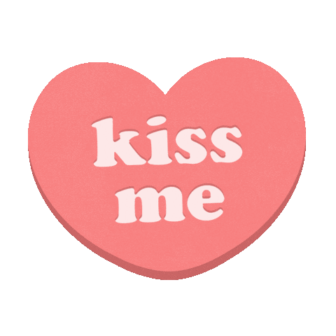 Kiss Me Heart Sticker