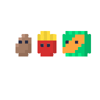 Potato Chips Pixel Sticker