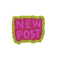 New Post Typography Sticker by Roberta Curcă