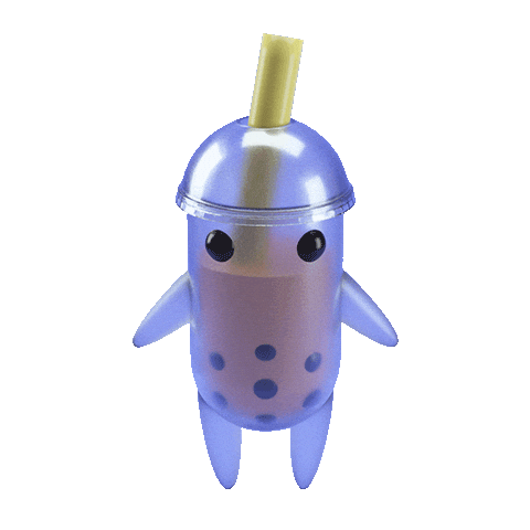 Happy Bubble Tea Sticker