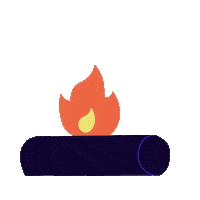 Kadusoaresll fire camping fogo fogueira Sticker