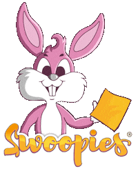 Swoopies bunny rabbit clean cleaning Sticker