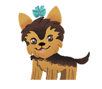 Cute Dog Yorkie Sticker