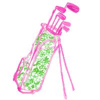 Golf Golfing Sticker by Lilly Pulitzer