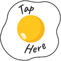 Fried Egg Eating Sticker by Lodge Cast Iron