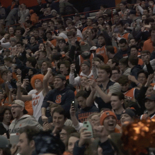 cuse orange hype fans su GIF