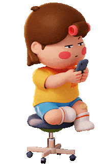 Girl 3D Sticker by CarryGrow