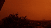 Greek Sky Reddened by Sahara Desert Dust