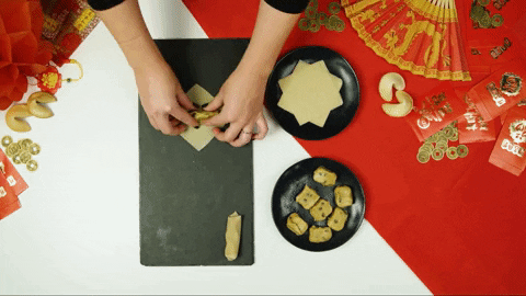 chinese new year dessert recipe GIF by evite