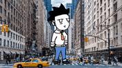 artistademedia art dancing mask office GIF