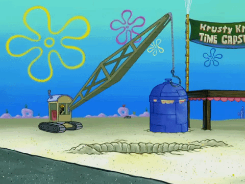 season 7 buried in time GIF by SpongeBob SquarePants