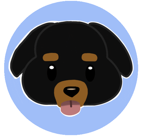 olavtheking giphyupload dog puppy blinking Sticker