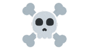 emojivid emoji people skull emojivid Sticker