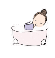 Clarilou_ girl kawaii relax selfcare Sticker
