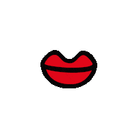 Mouth Sticker by Masomenos