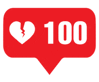 dagoncollective love heart instagram like Sticker
