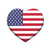 Independence Day Love Sticker by Omer Studios