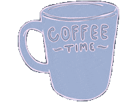 tessterpos pink excited coffee blue Sticker