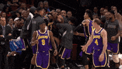 Regular Season Hug GIF by NBA