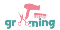 Dog Grooming Sticker by pinkstudios
