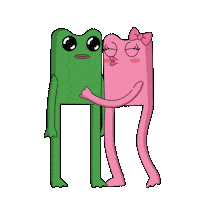 In Love Kiss Sticker by fwogs