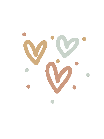 Polka Dots Hearts Sticker
