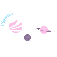 Cosmicabyjosefina planetas josefina cosmica cosmica by josefina Sticker
