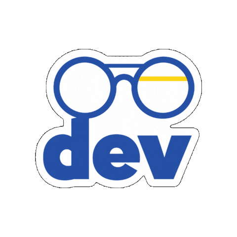 bosnakdev logo tech glasses code Sticker