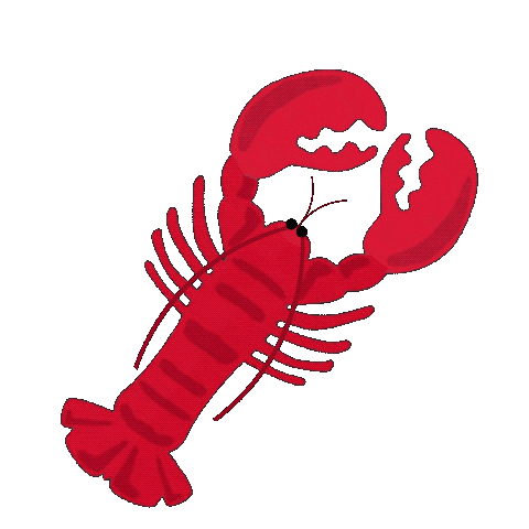 Lobster Roll Sticker by Shorelines Illustrated