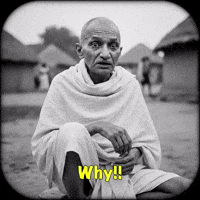 Sad Mahatma GIF