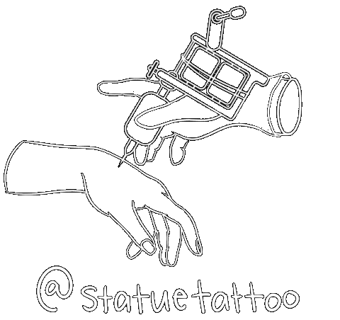 Michellelafille Sticker by Statue Tattoo