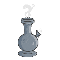 EKru illustration design smoke pipe Sticker