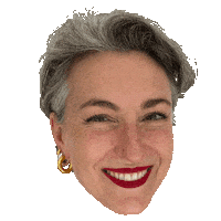Wink Floating Head Sticker by Loving the Look Babe
