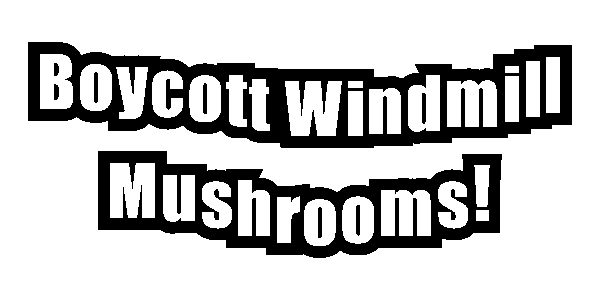 UFWupdates boycott windmill mushrooms Sticker