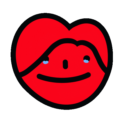 Heart Touching Sticker