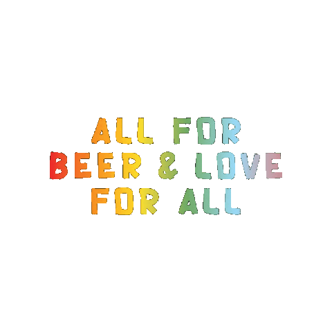 Pride Love Sticker by Quaff ON! Brewing Company