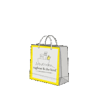 Tugboatandthebird thank you shopping thankyou shoppingbag Sticker