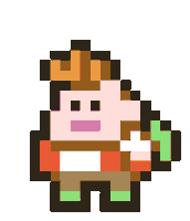 Pixel Abc Sticker