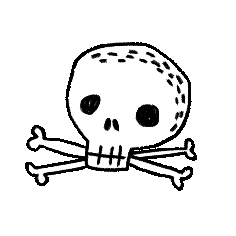 Death Skull Sticker by Kochstrasse™