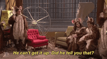 he can't get it up kate mckinnon GIF by Saturday Night Live